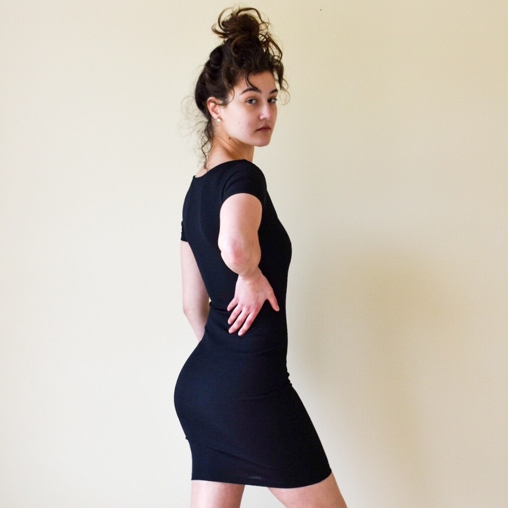 Tight black dress H&M